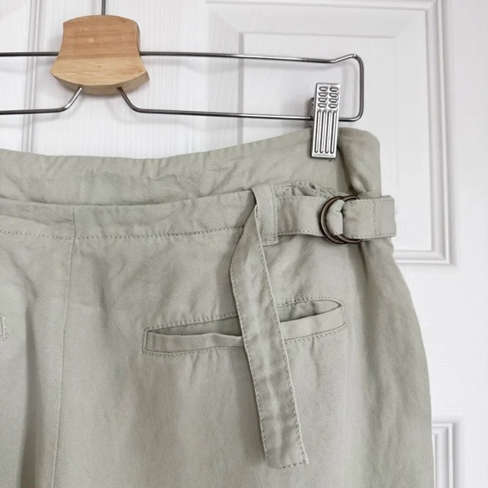 Free People Falling Out Straight Leg Trouser in Alfalfa Size 4 - Picture 8 of 13